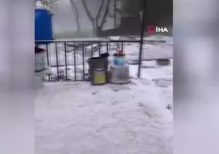 Başkent'te dolu yağışı