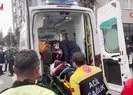 Halk otobüsünün çarptığı yaya yaralandı