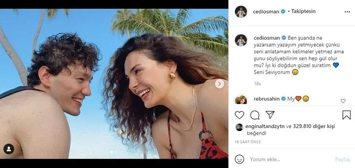 Ebru Şahin ve Cedi Osman’dan reklamsız Maldivler tatili! Takdir topladılar