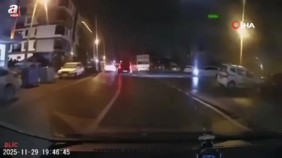 Tehlikeli kovalamaca araç kamerasında