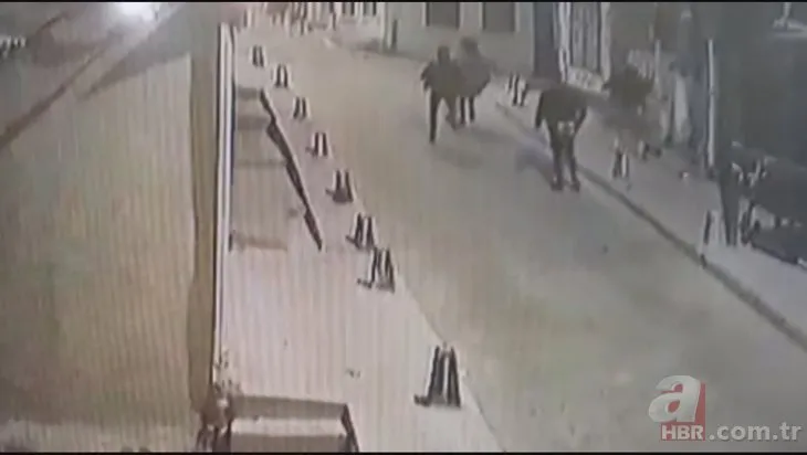Beyoğlu’nda kadına şiddet! Şişeyle saldırdı kaçmaya çalışırken çelme taktı