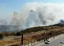 Askeri alanda çıkan yangın söndürüldü