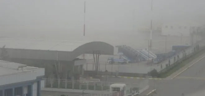 Ordu'da hava ulaşımına sis engeli