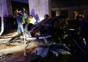 Antalya'da feci kaza! Takla atan araç...