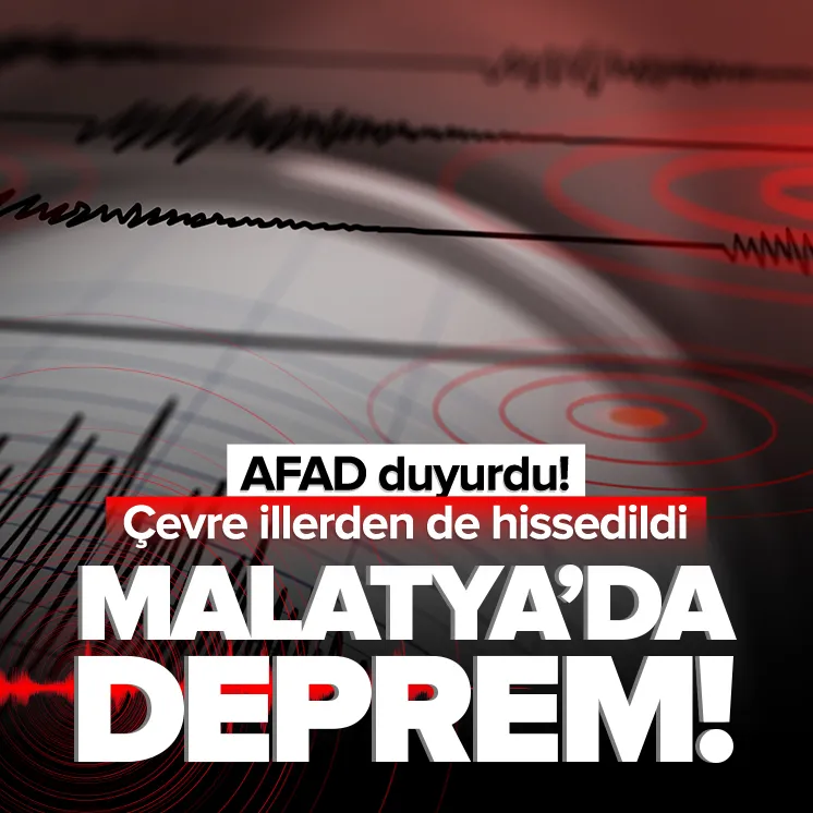 Malatyada korkutan deprem