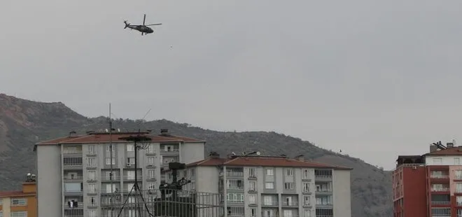 Terör örgütü PKK’ya yönelik operasyonların yürütüldüğü Şırnak’ta askeri hareketlilik