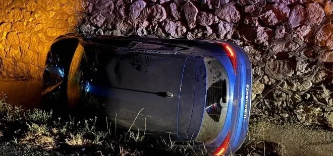 Otomobil su kanalına düştü: 3 yaralı