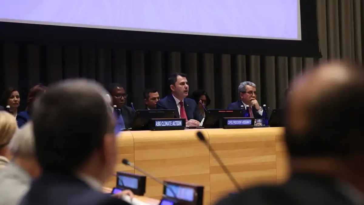 Bakan Kurum BM’de 100’den fazla ülkenin temsilcilerine Türkiye'nin COP31 vizyonunu anlattı