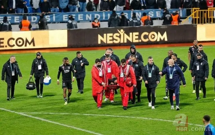 Beşiktaşlı futbolcu hastaneye kaldırıldı! Kasımpaşa maçında sedyeyle oyundan çıkmıştı