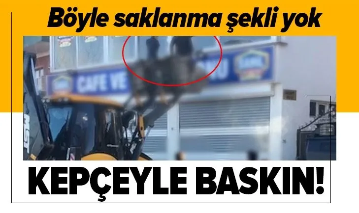 Şırnak’ta polis kumar oynanan oyun salonunu kepçeyle bastı