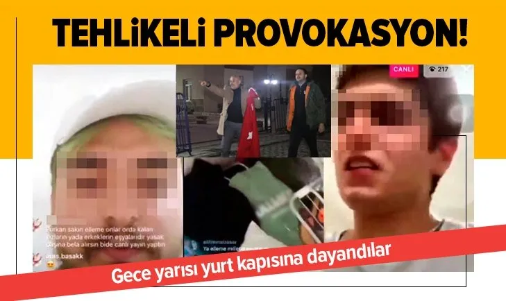 Corona virüs nedeniyle karantinadaki öğrencilerden çirkin hareket! Türkiye Cumhuriyeti’ne küfür ettiler