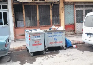Keşan’da çöpler ortada kaldı