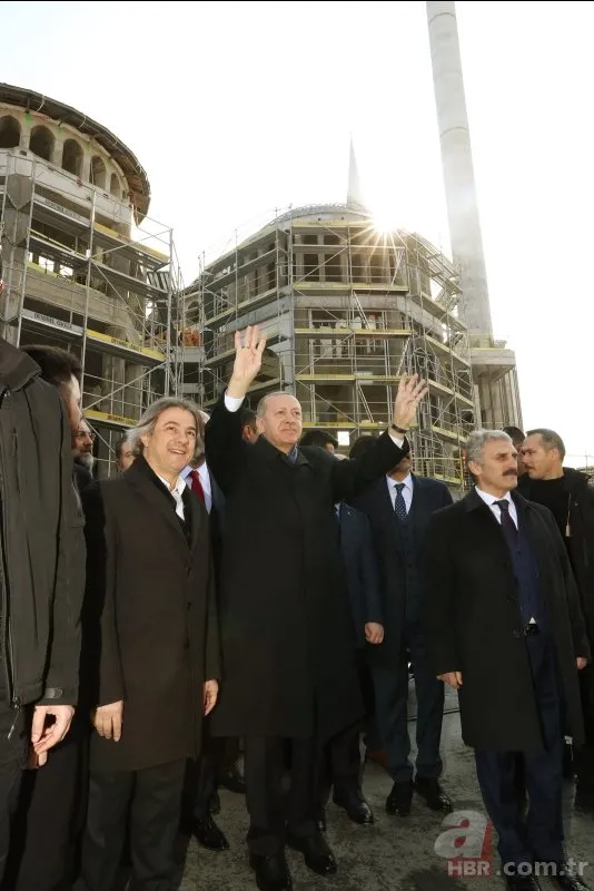 Başkan Erdoğan Taksim Camii’nde incelemelerde bulundu