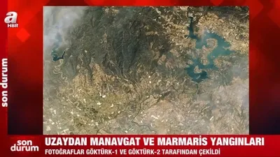 Orman yangınları uzaydan görüntülendi
