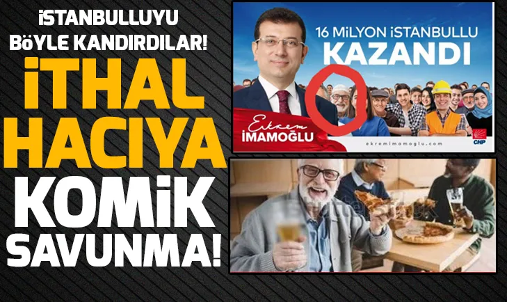 Ekrem İmamoğlunun posterinde çalıntı çıkan Hacı yalanının ardından skandal açıklama
