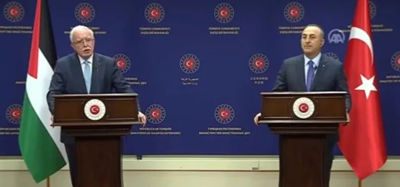 Dışişleri Bakanı Mevlüt Çavuşoğlu ve Filistin Dışişleri Bakanı Riyad el-Maliki'den önemli açıklamalar | Flaş Türkiye çağrısı