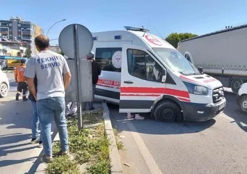 Ambulans şoförünün dikkati faciayı önledi