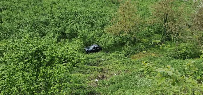 Zonguldak’ta otomobil 100 metrelik uçuruma yuvarlandı