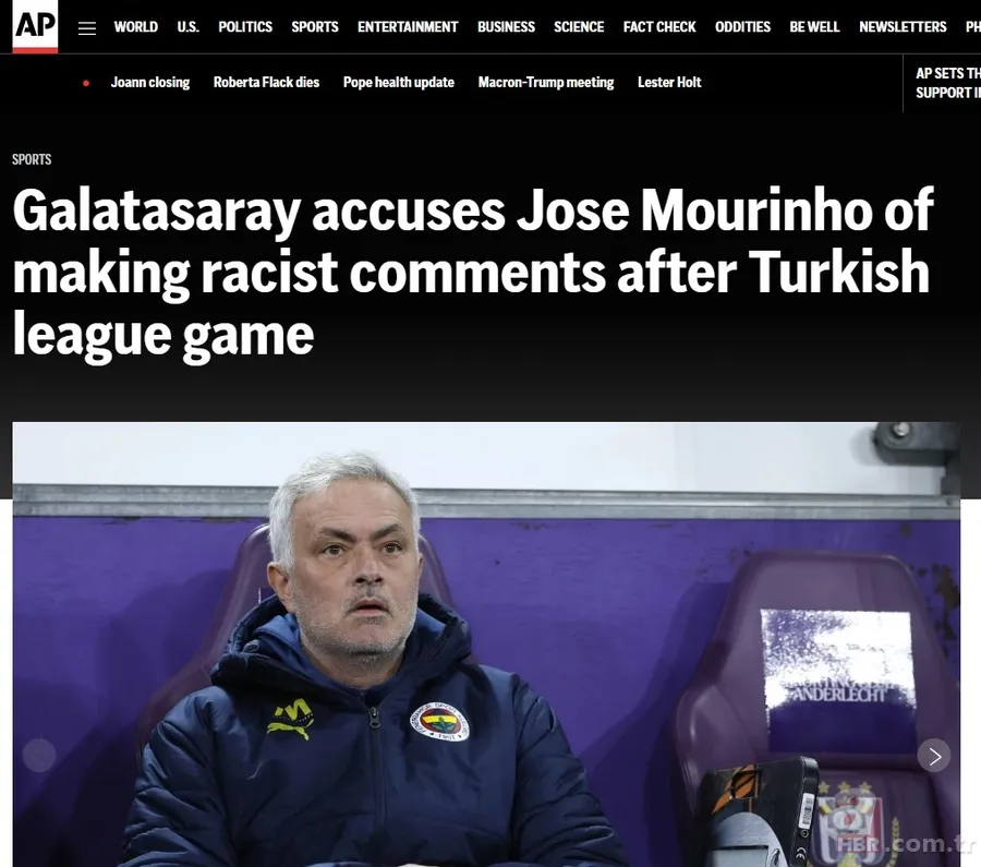 Jose Mourinho'nun skandal sözleri dünya basınında: Irkçılık suçlaması 3