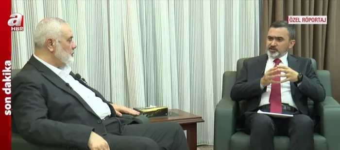 Hamas Siyasi Büro Başkanı İsmail Haniye dünyada ilk kez A Haber’e konuştu! Erdoğan’ın duruşu bizi çok onurlandırdı
