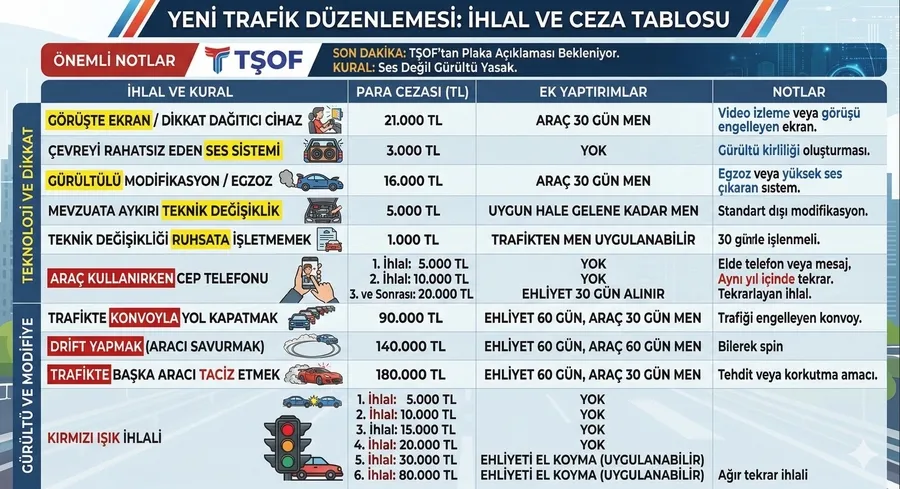 Ekran değil dikkat dağıtmak yasak: 10 soruda yeni trafik cezası düzeni - 1