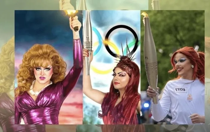 Paris Olimpiyat Oyunları’nda LGBT dayatması! Eşcinseller kırmızı halıda boy gösterdi | Olimpiyat meşalesini bu yıl translar taşıdı!