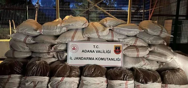 Adana'da 3 ton 100 kilogram gümrük kaçağı tütün ele geçirildi