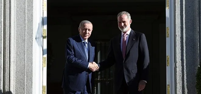 Başkan Erdoğan’dan İspanya’da ilk temas! Kral Felipe ile görüştü: Dünyaya Gazze mesajı