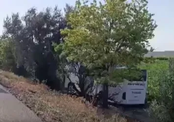 Konya'da yolcu otobüsü yoldan çıktı: 7 yaralı