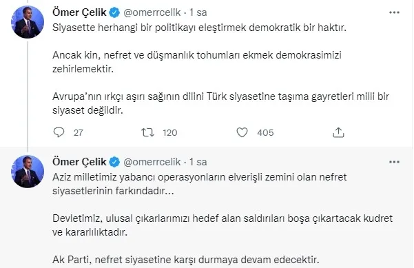 AK Parti Sözcüsü Ömer Çelik: Türkiye'yi içine kapatmaya dönük sistematik provokasyondur - 2