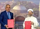 Son dakika: Ayasofya Camii için iş birliği protokolü! Bakan Ersoy: İtina ile korunacak