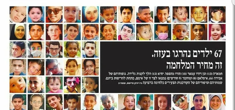 İsrail basını katliamı itiraf etti: Haaretz gazetesinden 'öldürülen Gazzeli çocuklar' manşeti