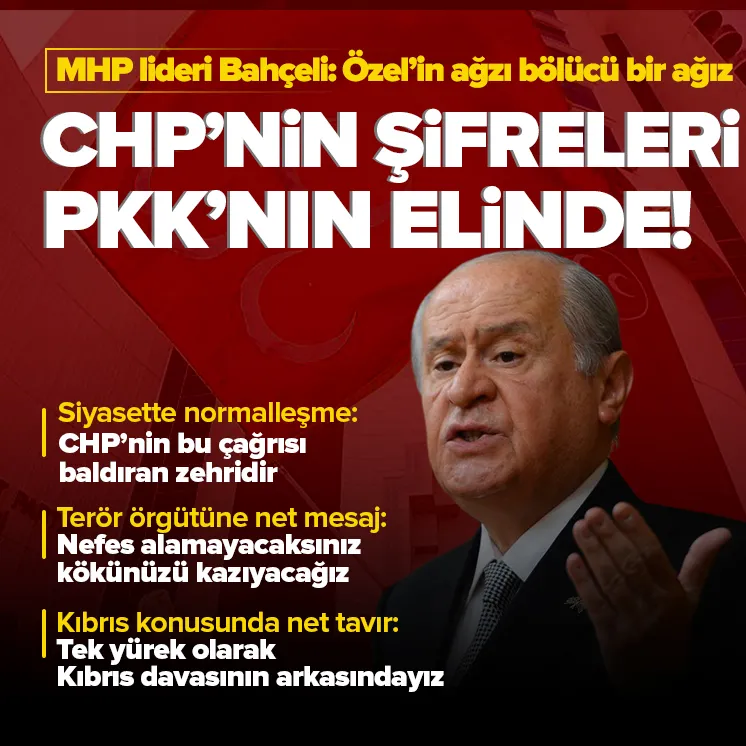 Bahçeli: Özel’in ağzı bölücü bir ağız