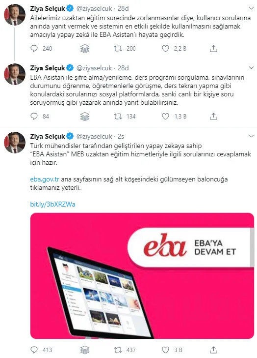 Öğrenciler için yeni hizmet! Milli Eğitim Bakanı Ziya Selçuk duyurdu