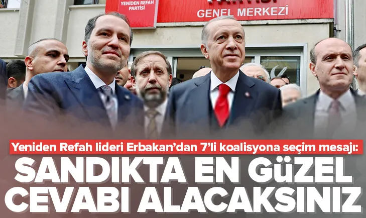 Fatih Erbakandan 7li masaya seçim yanıtı