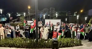 Trabzon’da katil İsrail’e protesto!