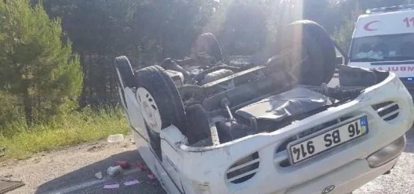 Orhaneli-Bursa yolu üzerinde minibüs kontrolden çıkarak devrildi! Ölü ve yaralılar var