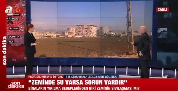 Yıkımın ardındaki tehlike: Sıvılaşma! Prof. Dr. Hüseyin Öztürk A Haber’de görüntüleriyle anlattı: Türkiye’de gördüğümüz en büyük sıvılaşma hikayesi