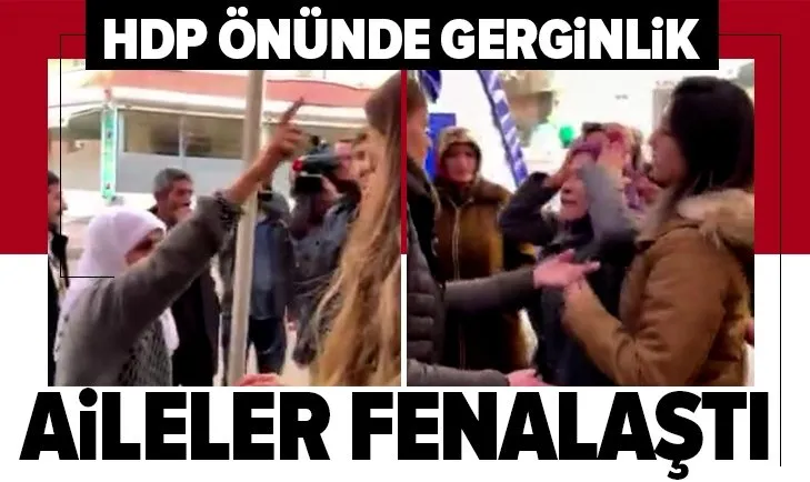 Diyarbakır İl Başkanlığı önünde gerginlik! Aileler fenalaştı...