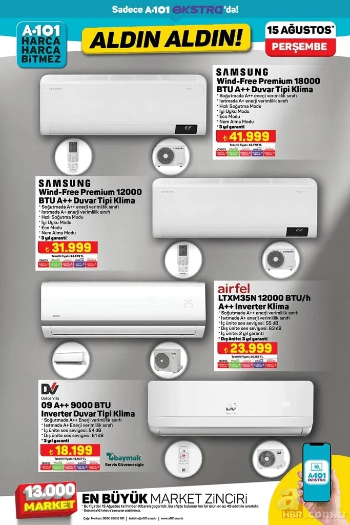 15 Ağustos A101 kataloğu 2024 | Aldın Aldın denildi ürünleri gören koştu: Elektrikli moped, 6500 flat tiny house, çekme karavan... 10