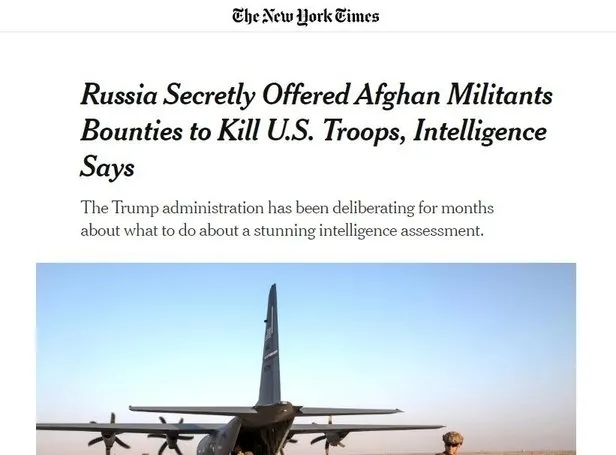 New York Times'tan bomba iddia: Rusya Taliban’a ABD askerlerini öldürdüğü için ödül verdi - 1