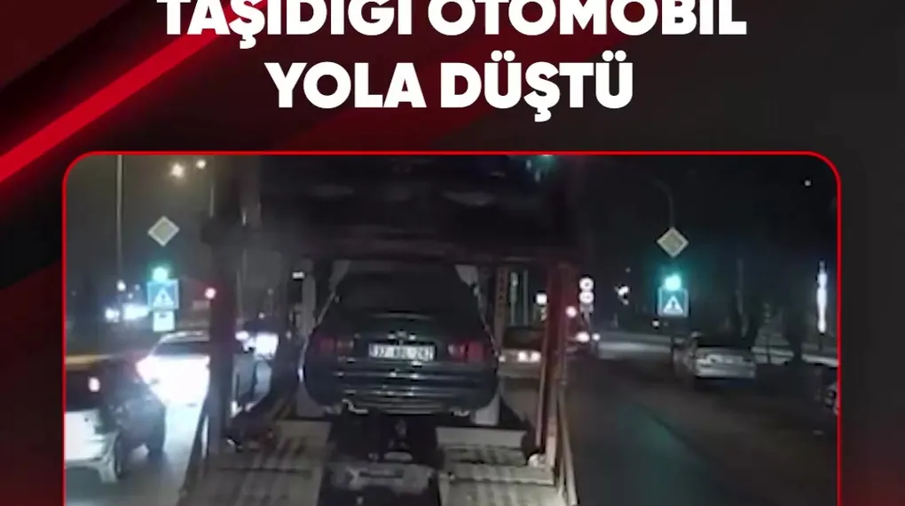 TAŞIDIĞI OTOMOBİL YOLA DÜŞTÜ