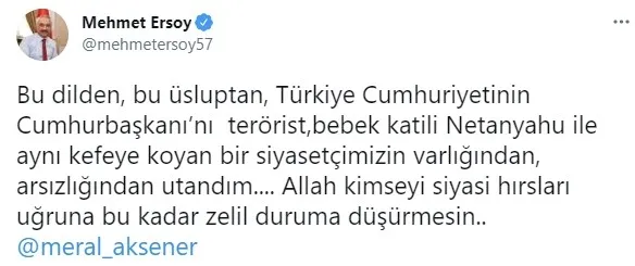 Son dakika: Meral Akşener’den skandal sözler: Başkan Erdoğan’ı katil Netanyahu’ya benzetti! AK Parti’den sert tepki: Ahlak dışı bir sapma