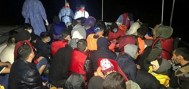 Çanakkale açıklarında 46 düzensiz göçmen kurtarıldı