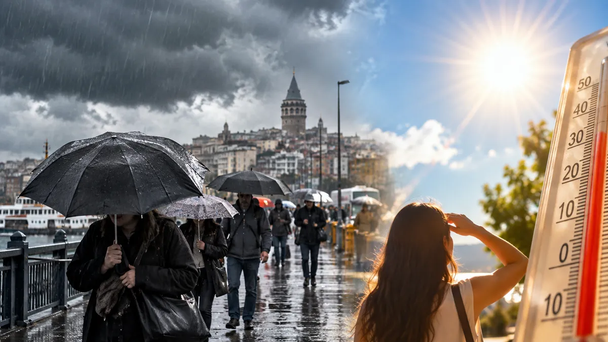 Meteoroloji uyardı! Sıcaklıklar 8 derece düşecek, İstanbul'da yağış başlayacak