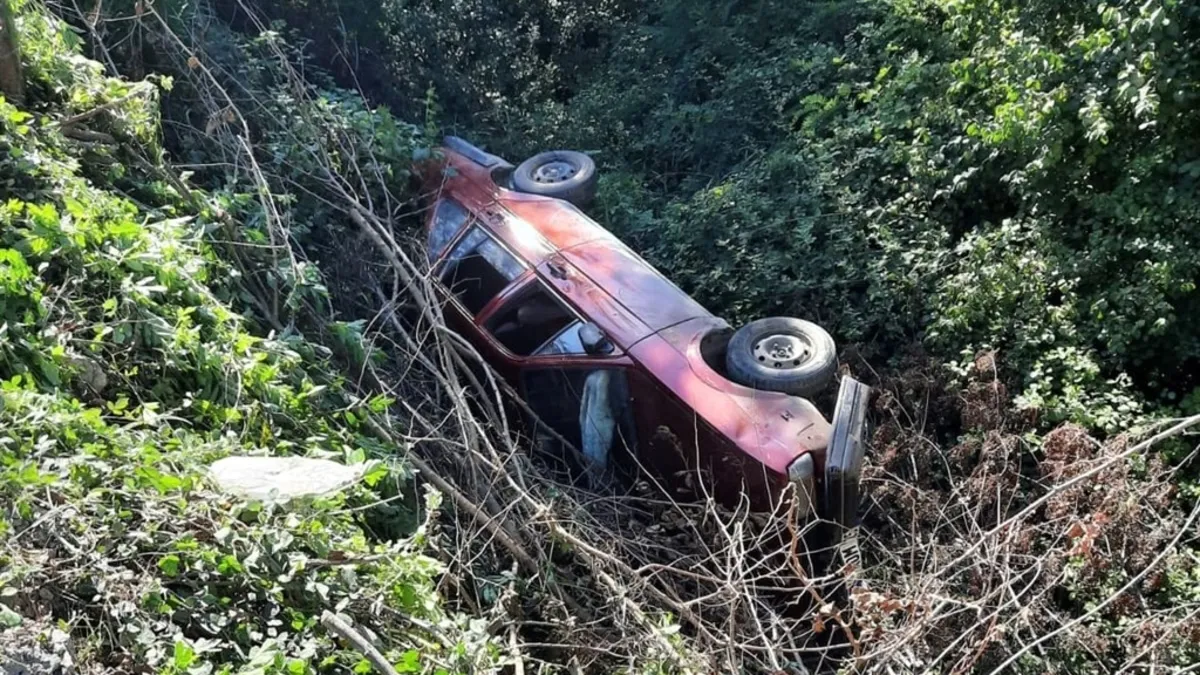 Sakarya’da otomobil şarampole devrildi: Aynı aileden 5 yaralı