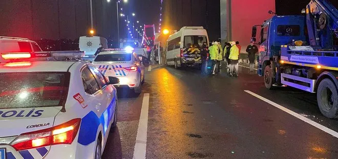 Fatih Sultan Mehmet Köprüsünde kaza! Bir kişi hayatını kaybetti