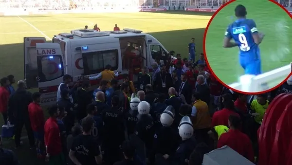 Batman'da olay! Ambulans sahaya girdi - 1