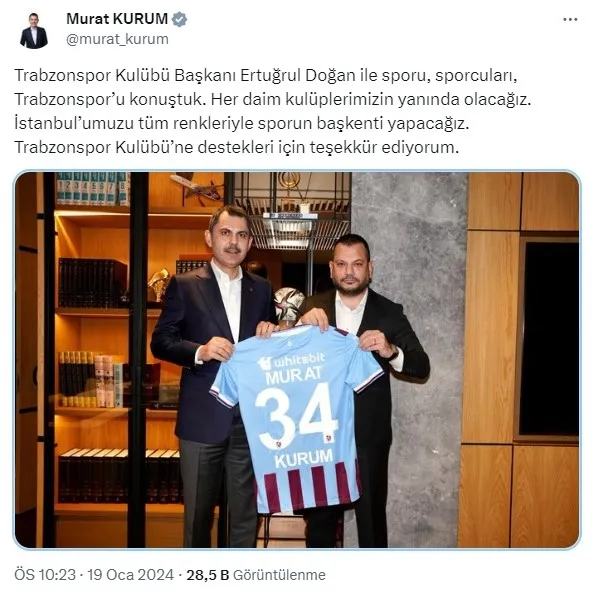 1705694484377.jpg İBB Başkan adayı Murat Kurum Trabzonspor Başkanı Ertuğrul Doğan ile bir araya geldi: Her daim kulüplerimizin yanında olacağız - 3