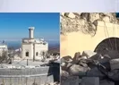 Depremde tarihi yapılar zarar gördü